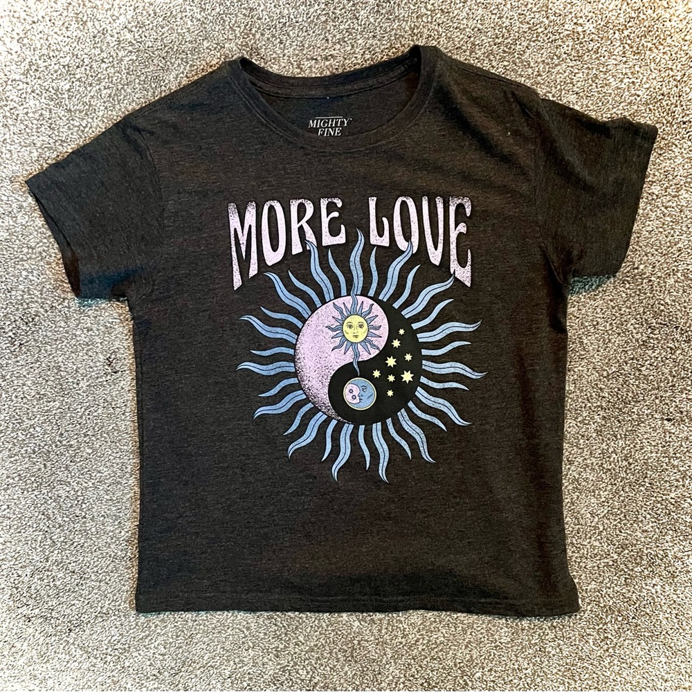 Mighty Fine Black Graphic Tee Short Sleeve